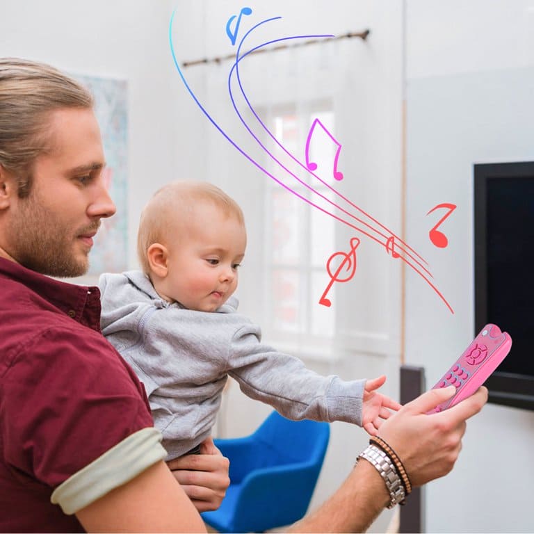Control Remoto Televisor De Juguete Musical Didáctico Bebés - Saranh Store