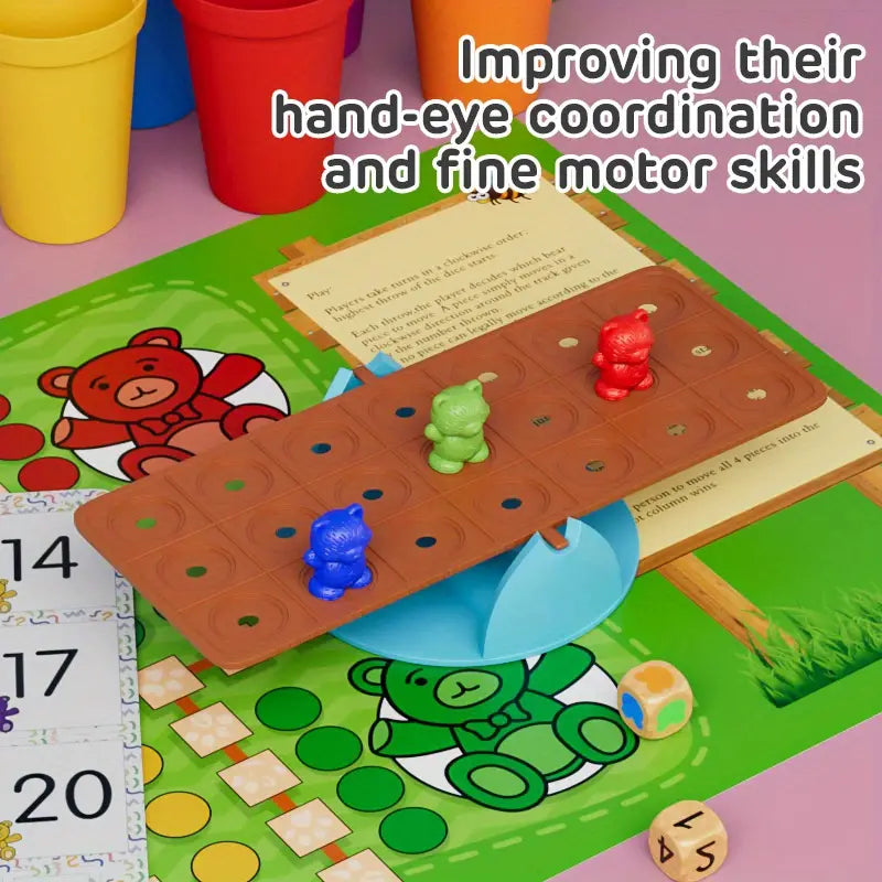 Juego Ositos Arcoiris Montessori Didáctico Para Niños - Saranh Store