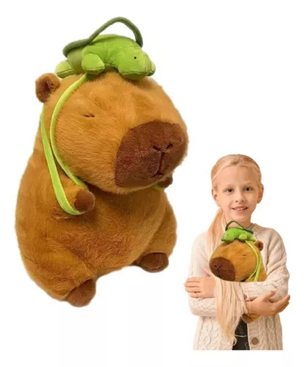🐾 Peluches de Capibara con Mochilas Adorables 27 Cm 🐢🦞🐝 | ¡Llévate la Dulzura a Casa!