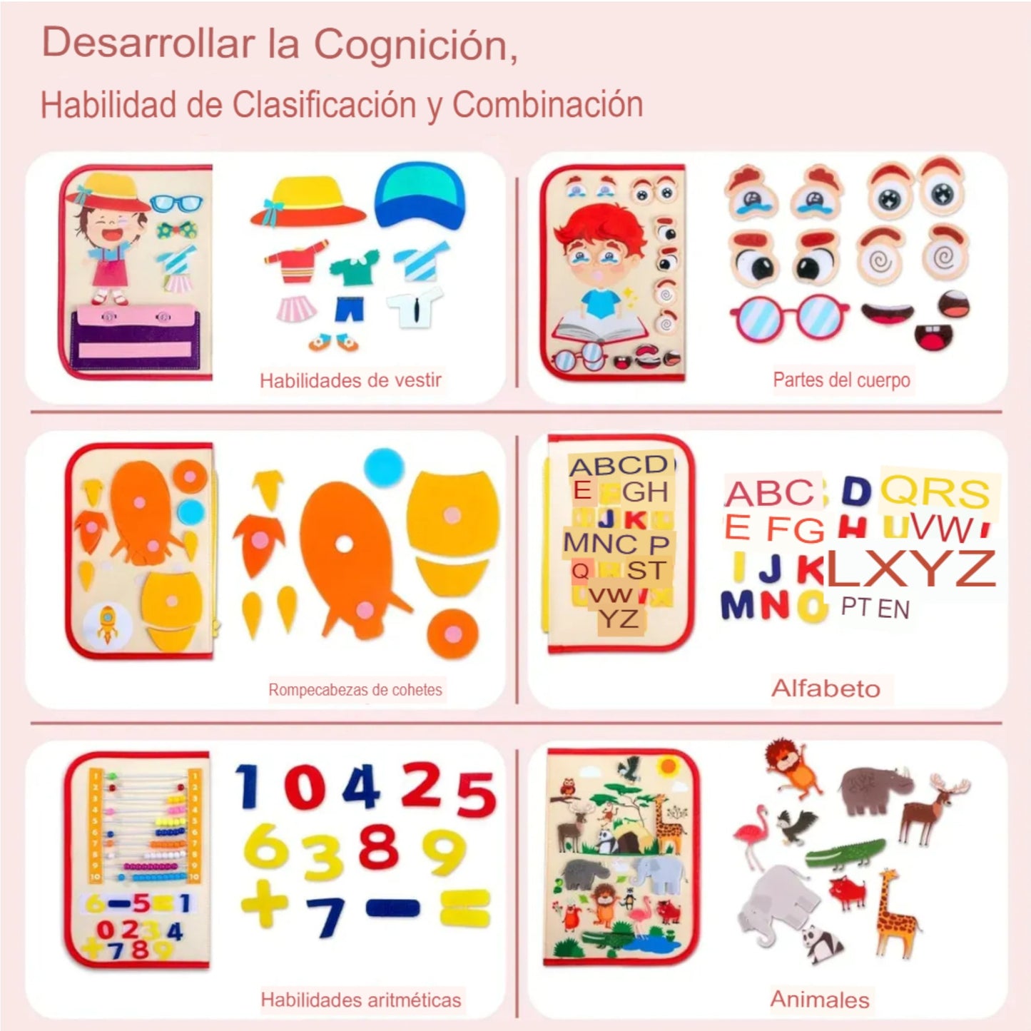 📚✨ Libro Montessori — 8 Actividades Sensoriales y Cognitivas para Niños