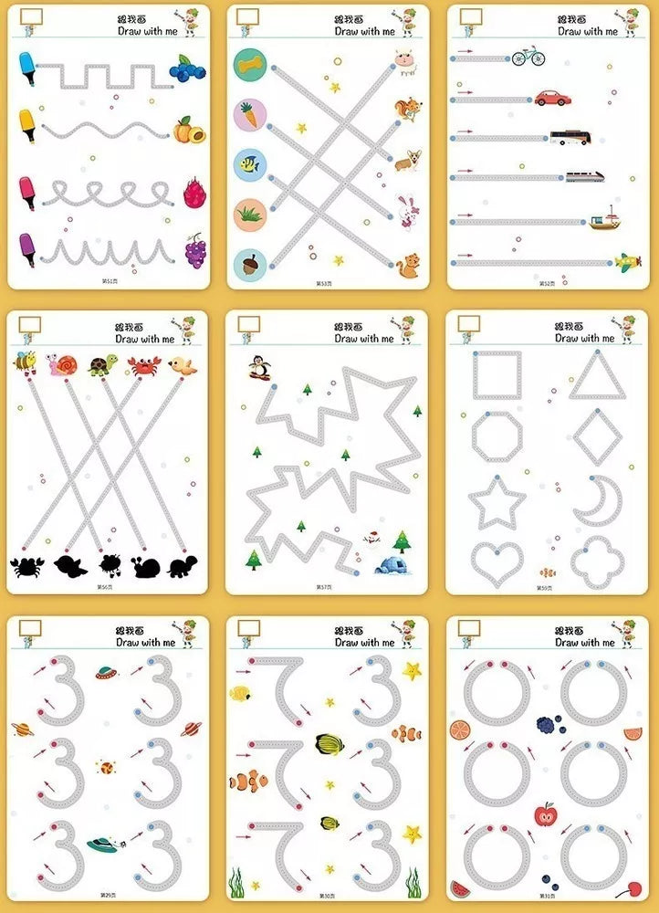 Libro Puzzle Mágico De Caligrafía Reutilizable - Saranh Store