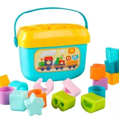 Cubo Primeros Bloques Bebé Juego Didáctico Montessori Encaje - Saranh Store