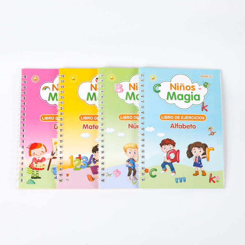 🧠✍️ Cuaderno Mágico de Escritura Infantil + Tinta Reutilizable