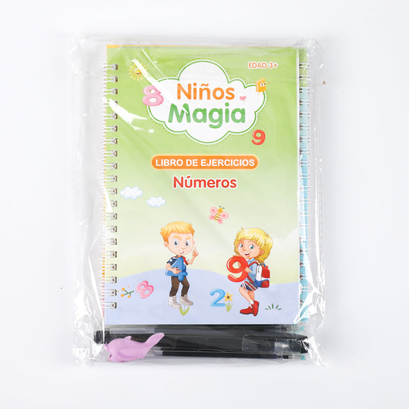 🧠✍️ Cuaderno Mágico de Escritura Infantil + Tinta Reutilizable