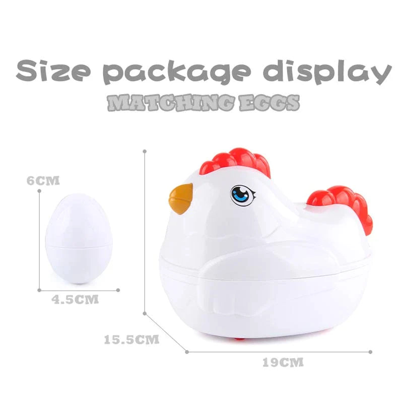 Juego Encaje Gallina Y Huevos Montessori 12 Unidades Figuras - Saranh Store