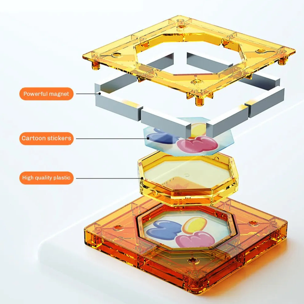 BLOQUES MAGNÉTICOS 55 PCS (RULETA)