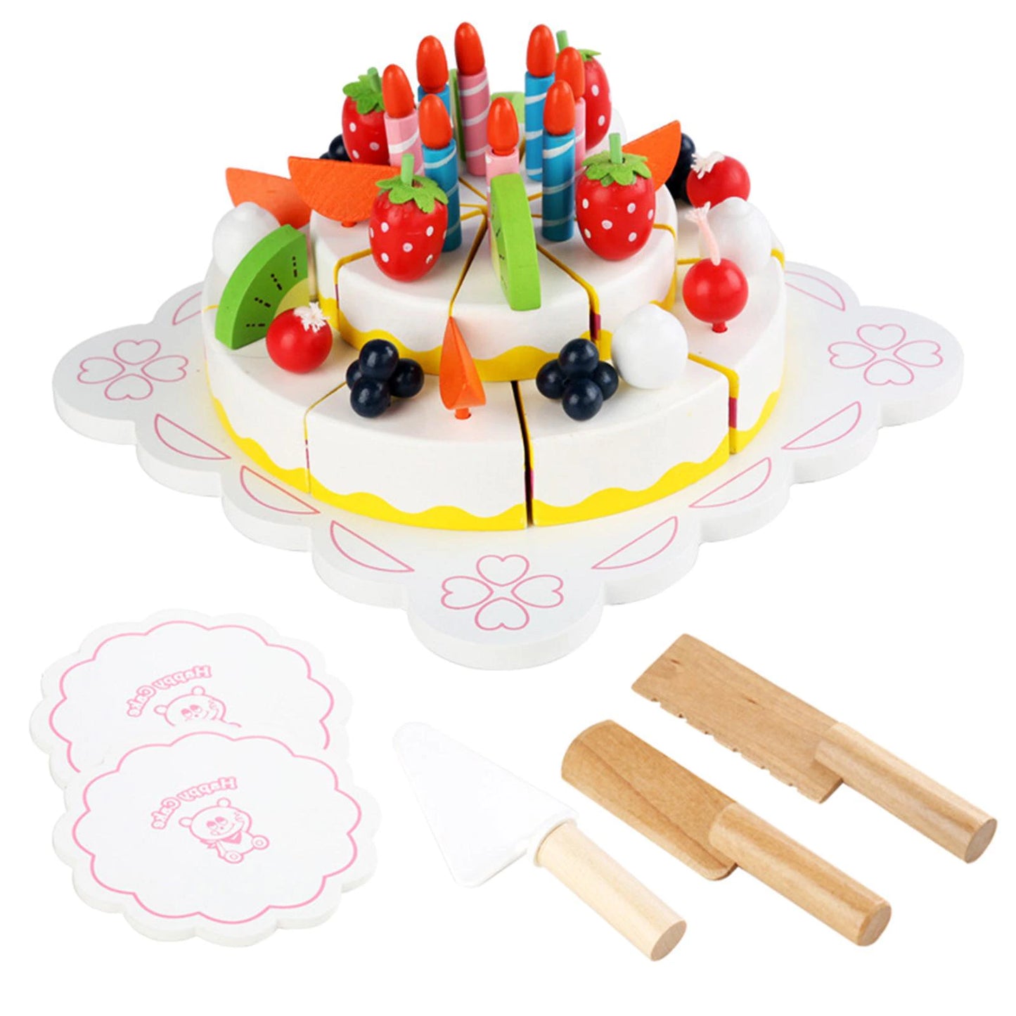 Torta De Madera Montessori Modelo Pedagogía Activa - Saranh Store