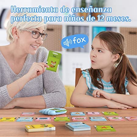 Juguetes Aprendizaje Español Tarjetas Niños 224 Palabras - Saranh Store