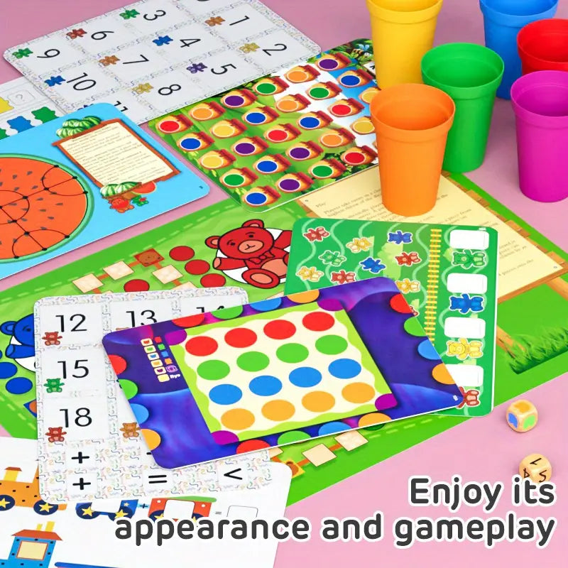 Juego Ositos Arcoiris Montessori Didáctico Para Niños - Saranh Store