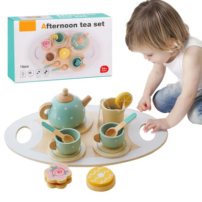 Juego Tazas De Té Madera Niños Juguete Didáctico Montessori - Saranh Store