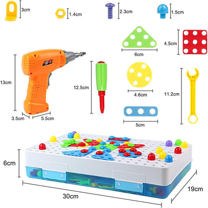 🧰 Maletín de Herramientas con Taladro Eléctrico 193 PCS 🔫