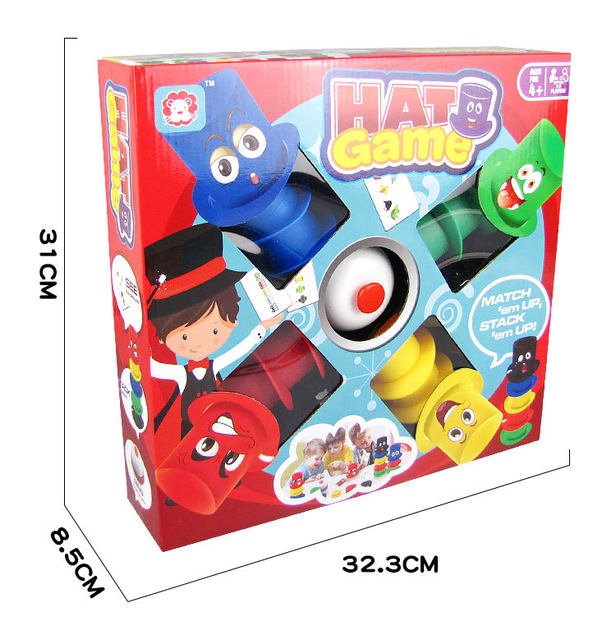 Juego De Mesa De Sombreros Rápidos Con Campana Montessori - Saranh Store