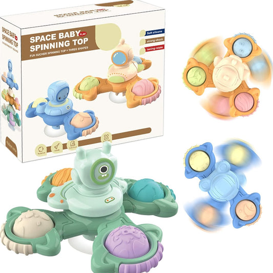 Juguetes Giratorios Spinner Con Ventosas Para Bebés Pack X3 - Saranh Store