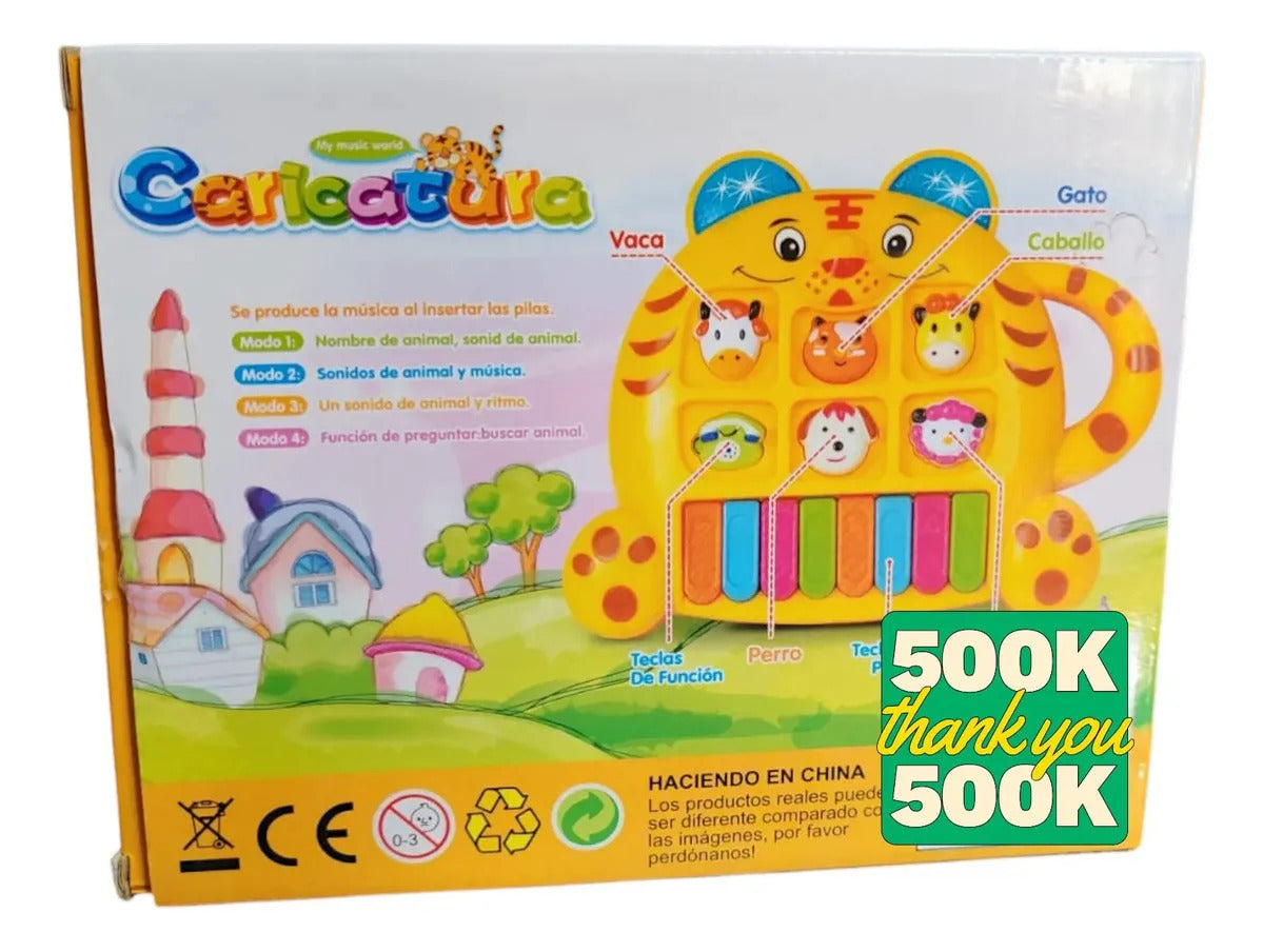 Piano Musical Interactivo Bebes Sonido Animales De Granja