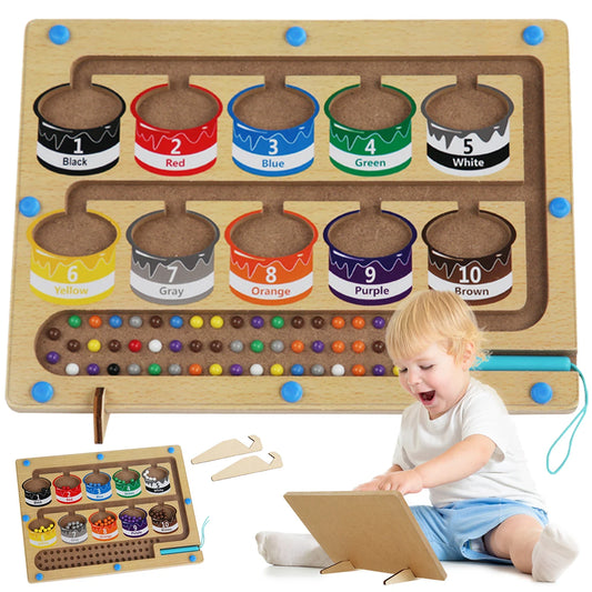 Tablero De Juego Magnético Montessori Para Niños Con Colores - Saranh Store