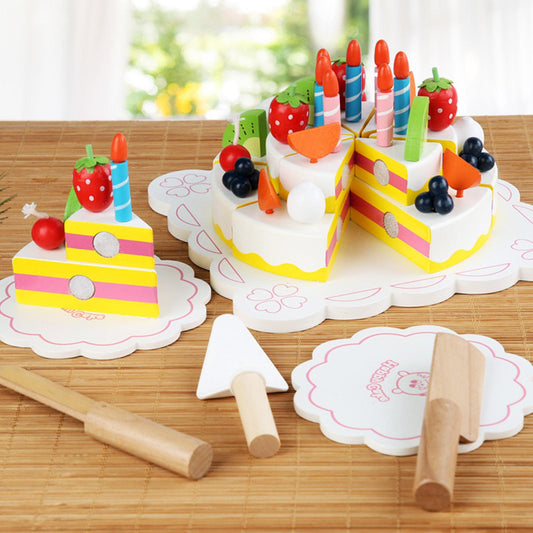 Torta De Madera Montessori Modelo Pedagogía Activa - Saranh Store