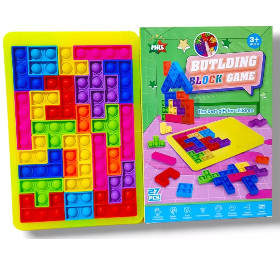 Pop It Juego Popits Juego Rompecabezas Pop It TETRIS Antiestrés 27